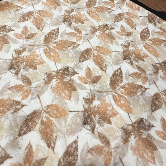 Minky Couture Plush Autumn Leaves Print Standard Size Pillowcase Soft - Picture 5 of 8